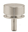 SEM pin stub Ø12.7 diameter + 4mm extra height, standard pin, aluminium